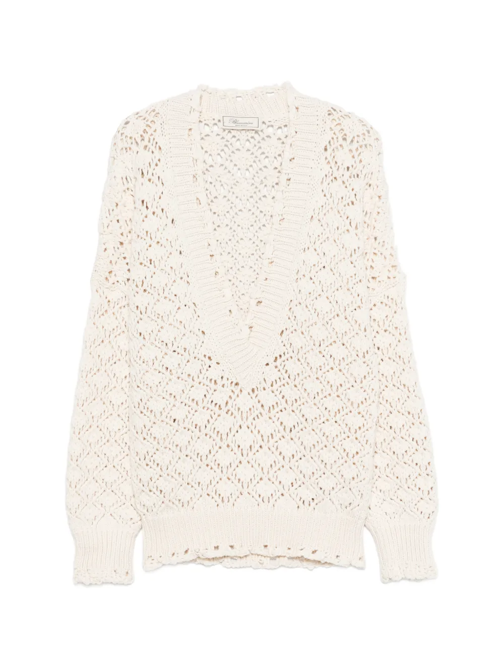 Blumarine V-neck sweater - Toni neutri