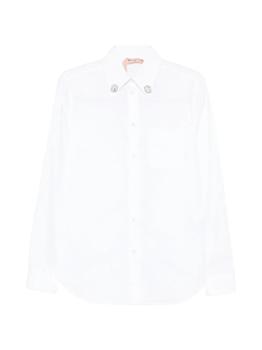N°21 Embellished-collar Shirt In Multi