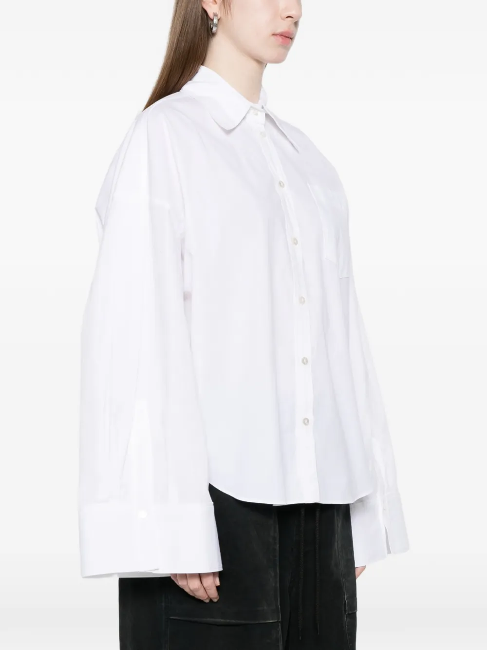 Blumarine Popeline blouse Wit