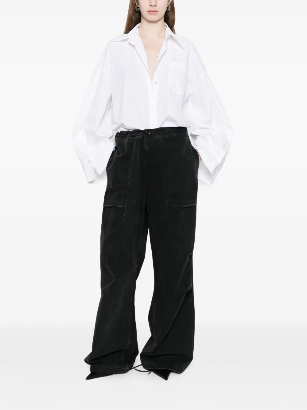 Blumarine Popeline blouse Wit