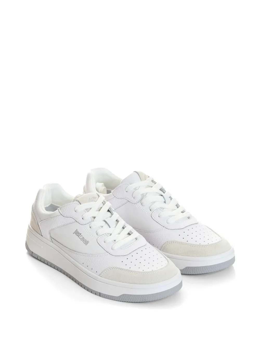 Just Cavalli Sneakers met geperforeerd detail Wit