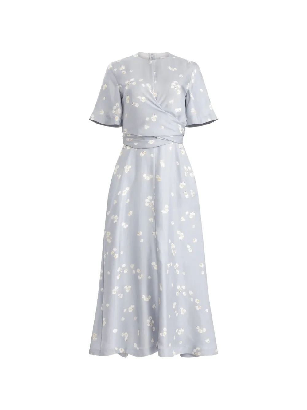 Altuzarra floral wrap midi dress - Blue