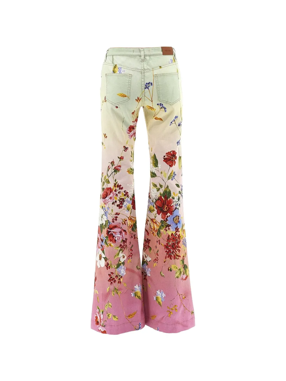  Roberto Cavalli Miami Floral Flared Trousers - Pink 