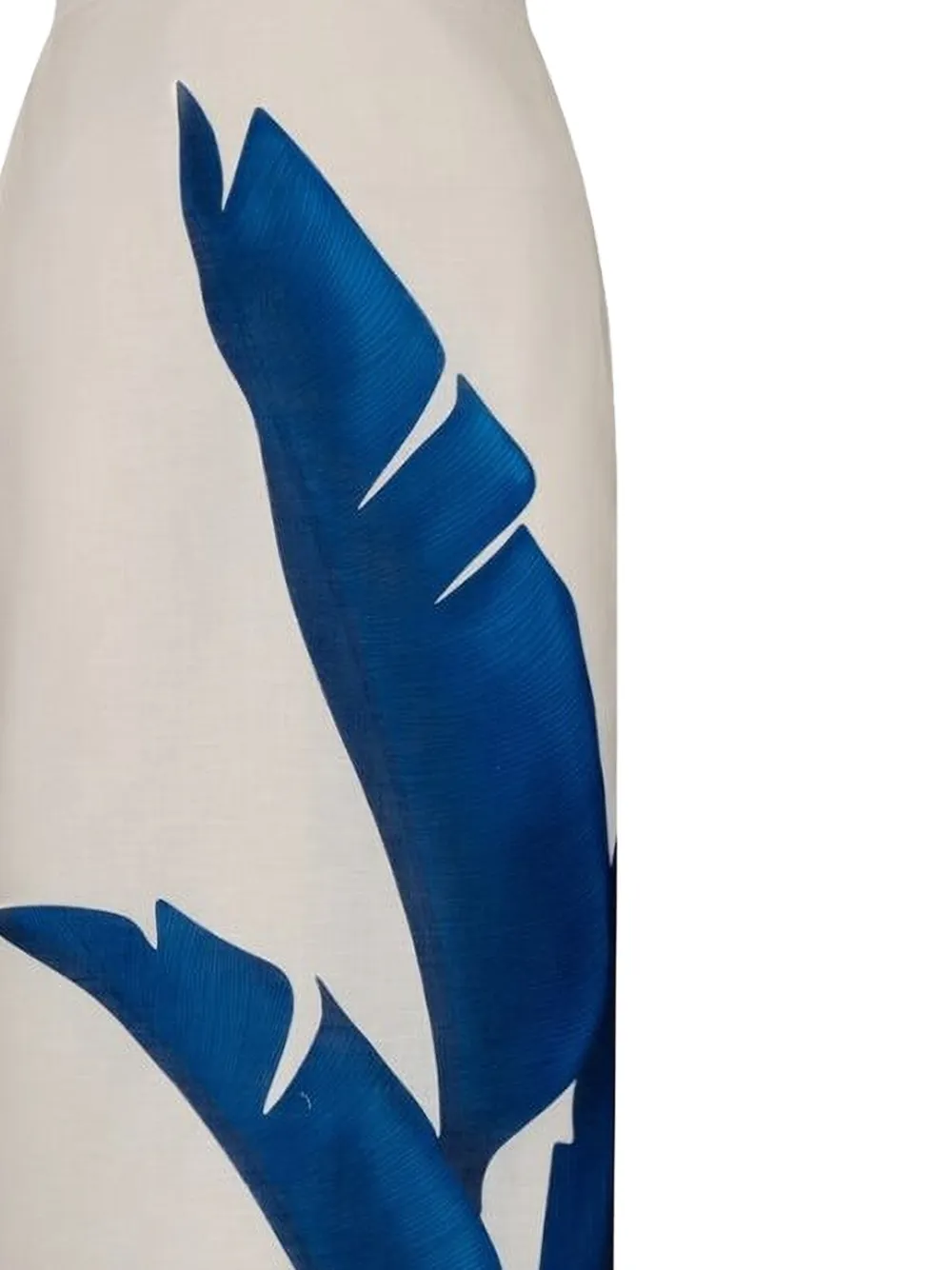 Recuerdos Cut-Out Leaf-Print Midi Dress
