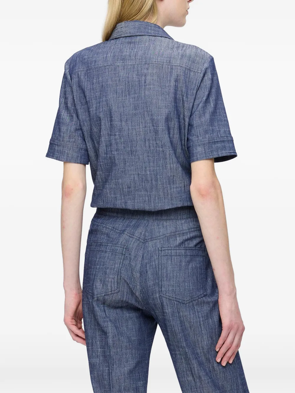  Callas Milano Vesper Flap-pocket Shirt - Blue 