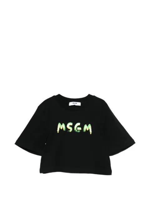 MSGM Kids logo T-shirt