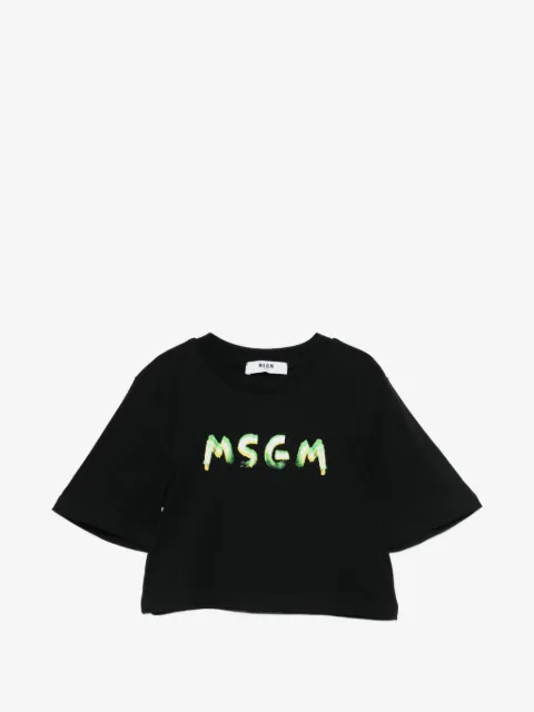MSGM Kids logo T-shirt
