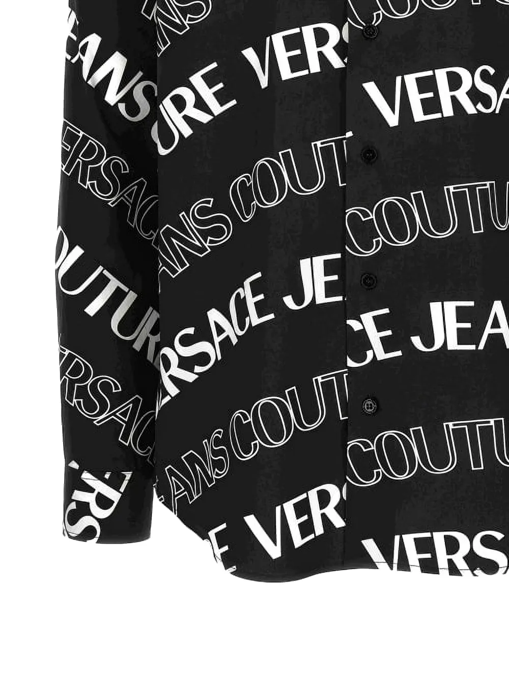  Versace Jeans Couture Camicia Con Logo - Nero 