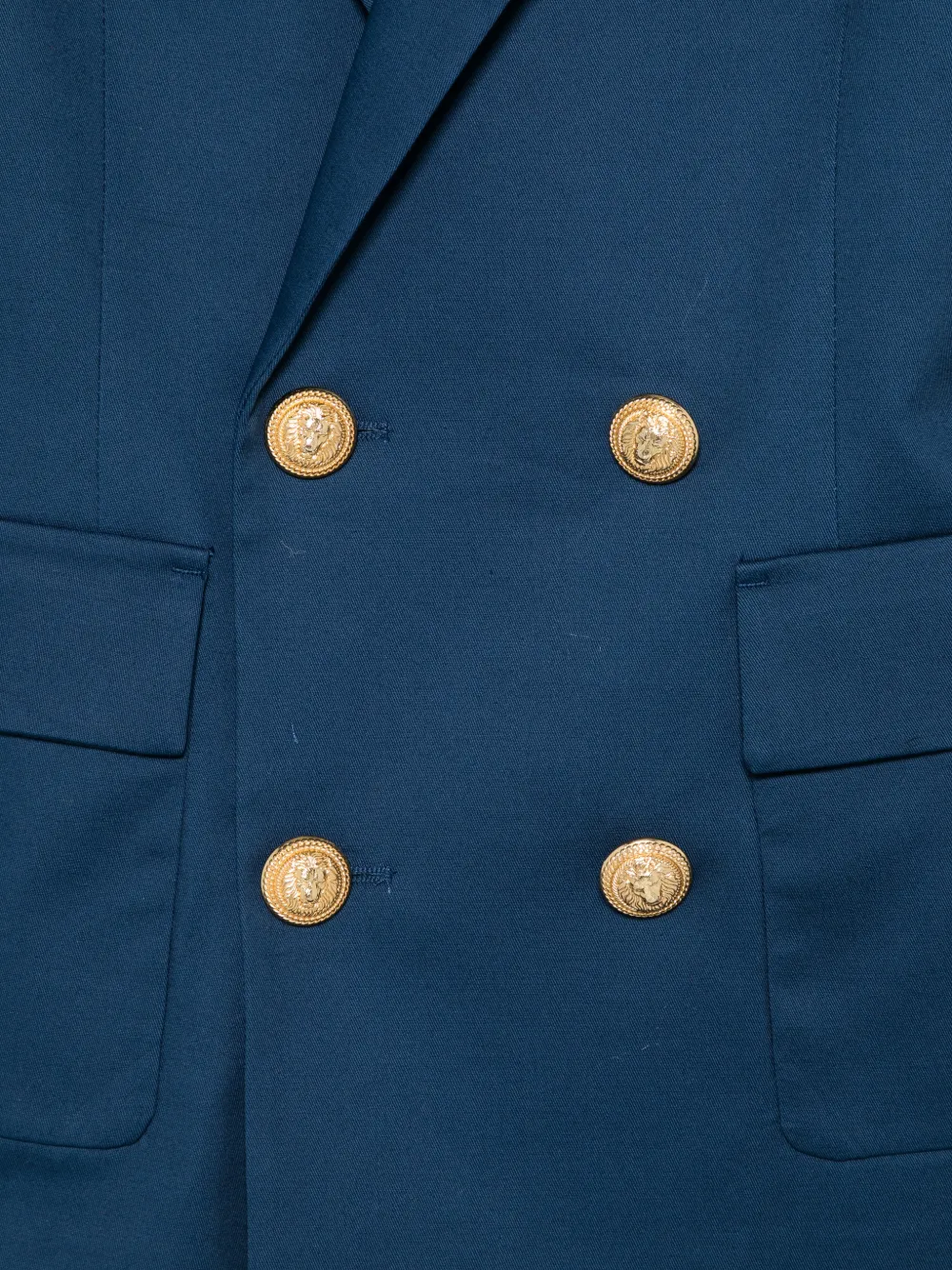  Balmain Kids Buttoned Double-breasted Blazer - Blue 