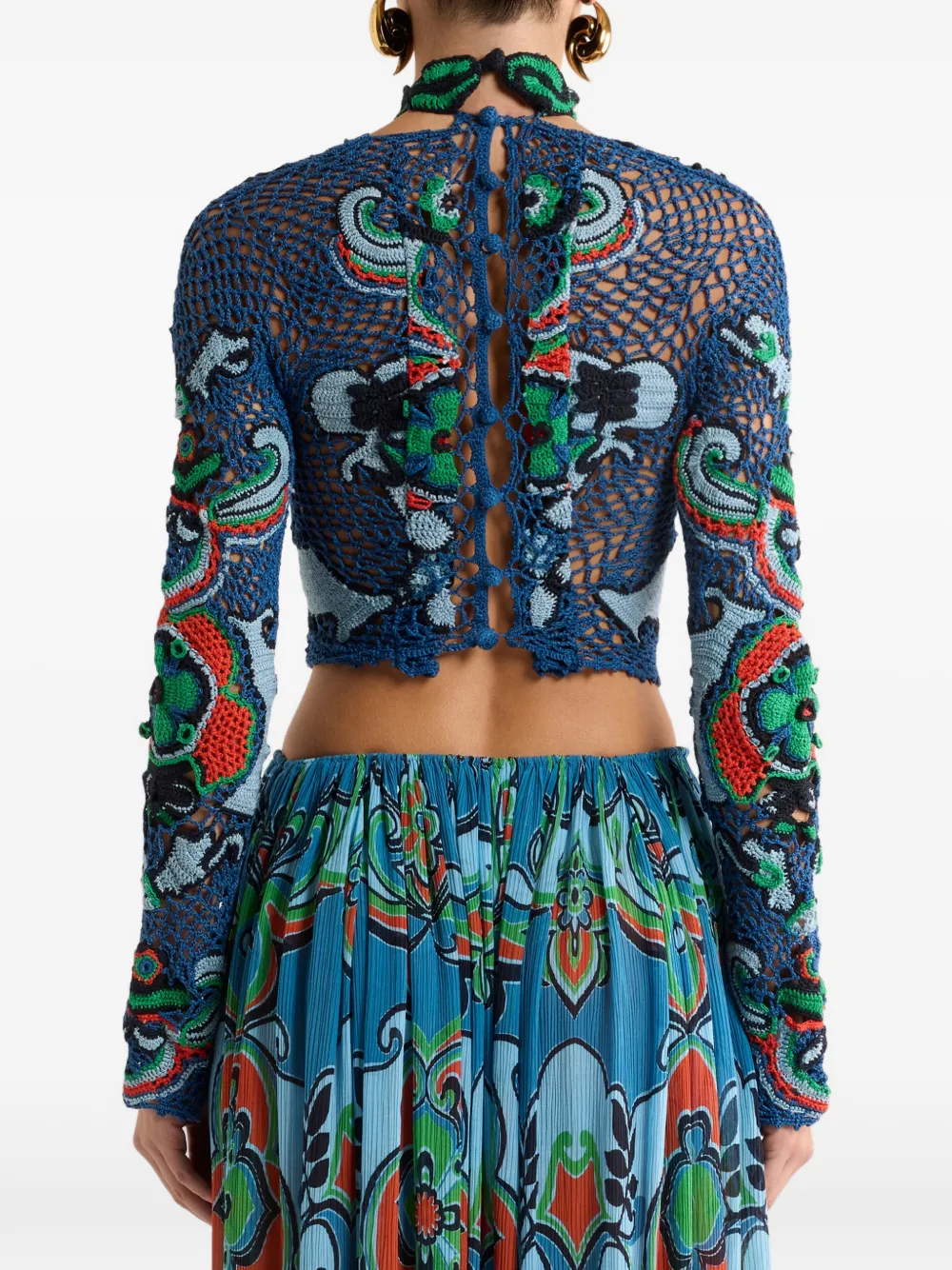 ETRO Cropped top Blauw