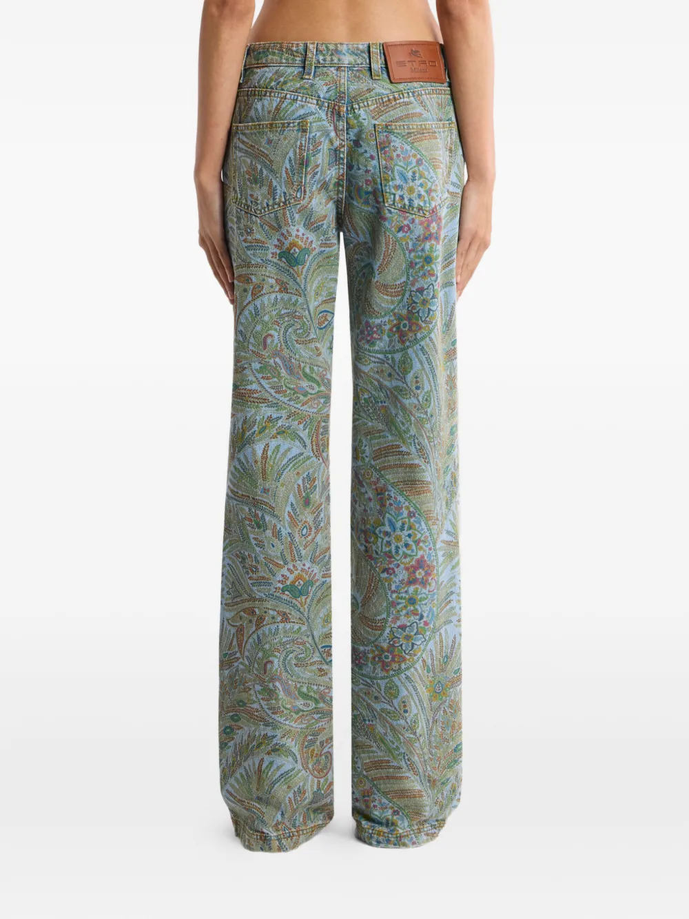 ETRO Jeans met paisley-patroon Blauw