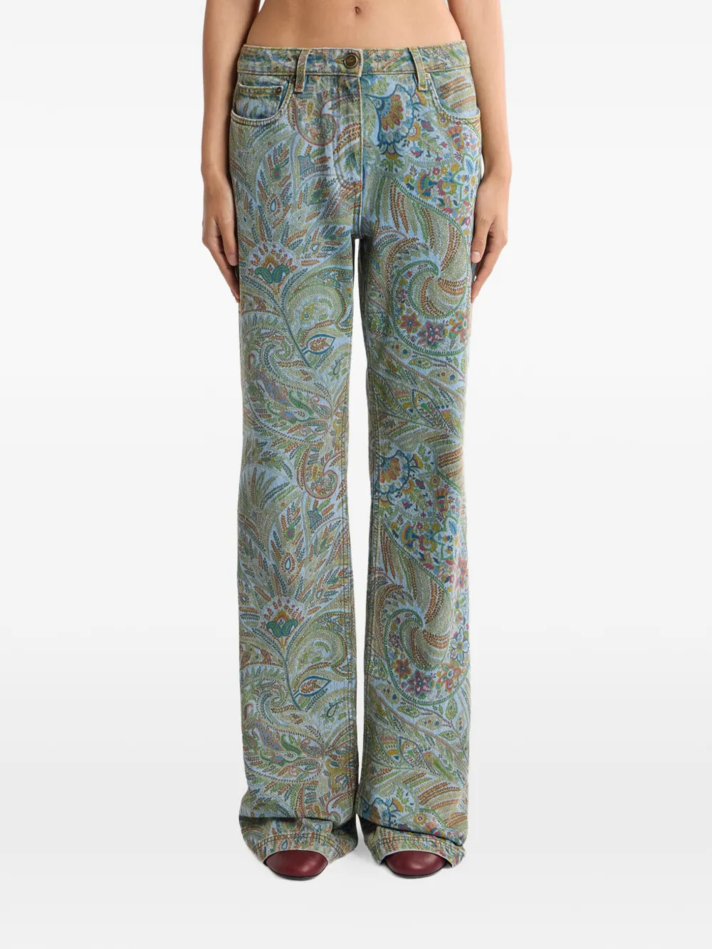  Etro Paisley-motif Jeans - Blue 