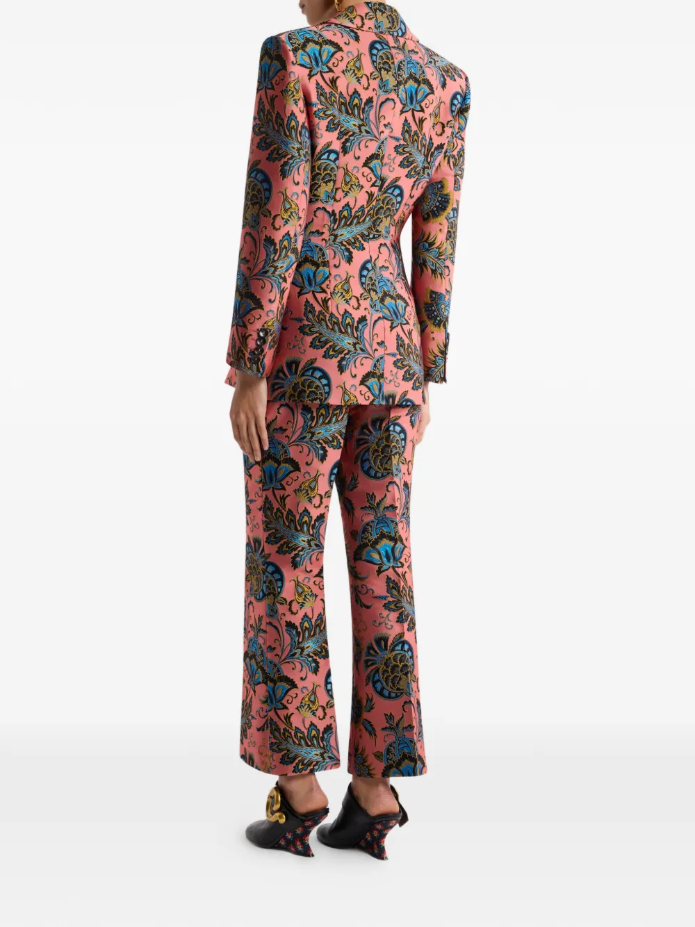 ETRO Jack met bloemen jacquard Roze