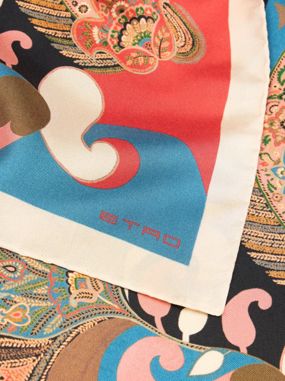  Etro Floral Paisley Scarf - Blue 