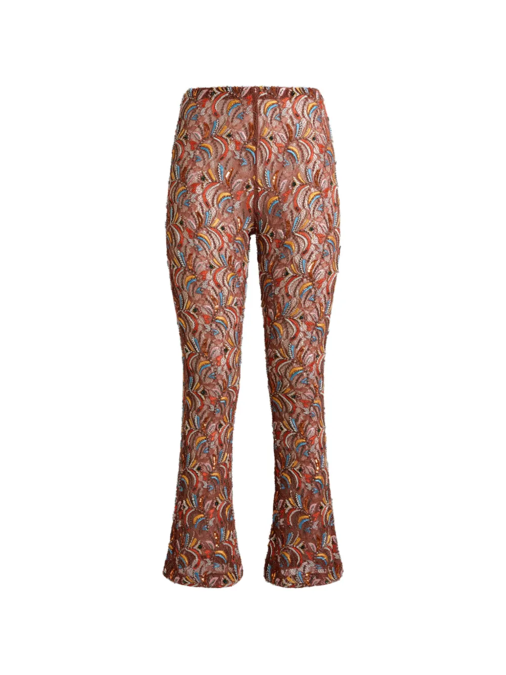 ETRO Pantaloni con dettagli in pizzo - Marrone