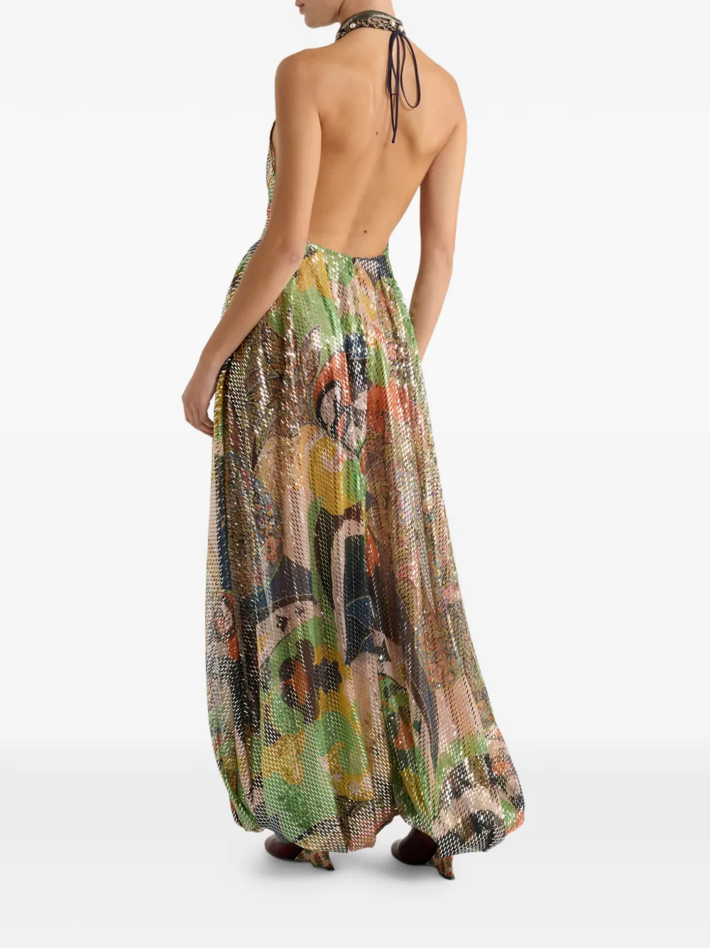  Etro Floral-print Jumpsuit - Green 