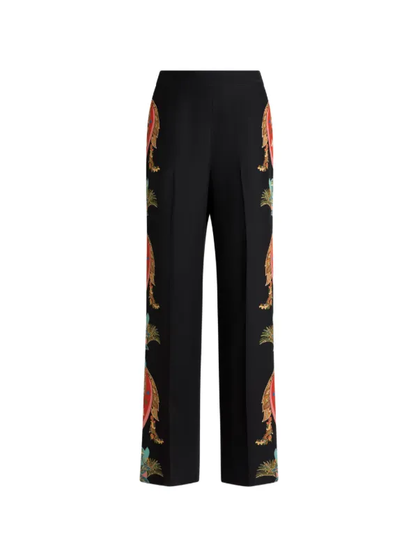 ETRO ペイズリーパンツ | ブラック | FARFETCH JP