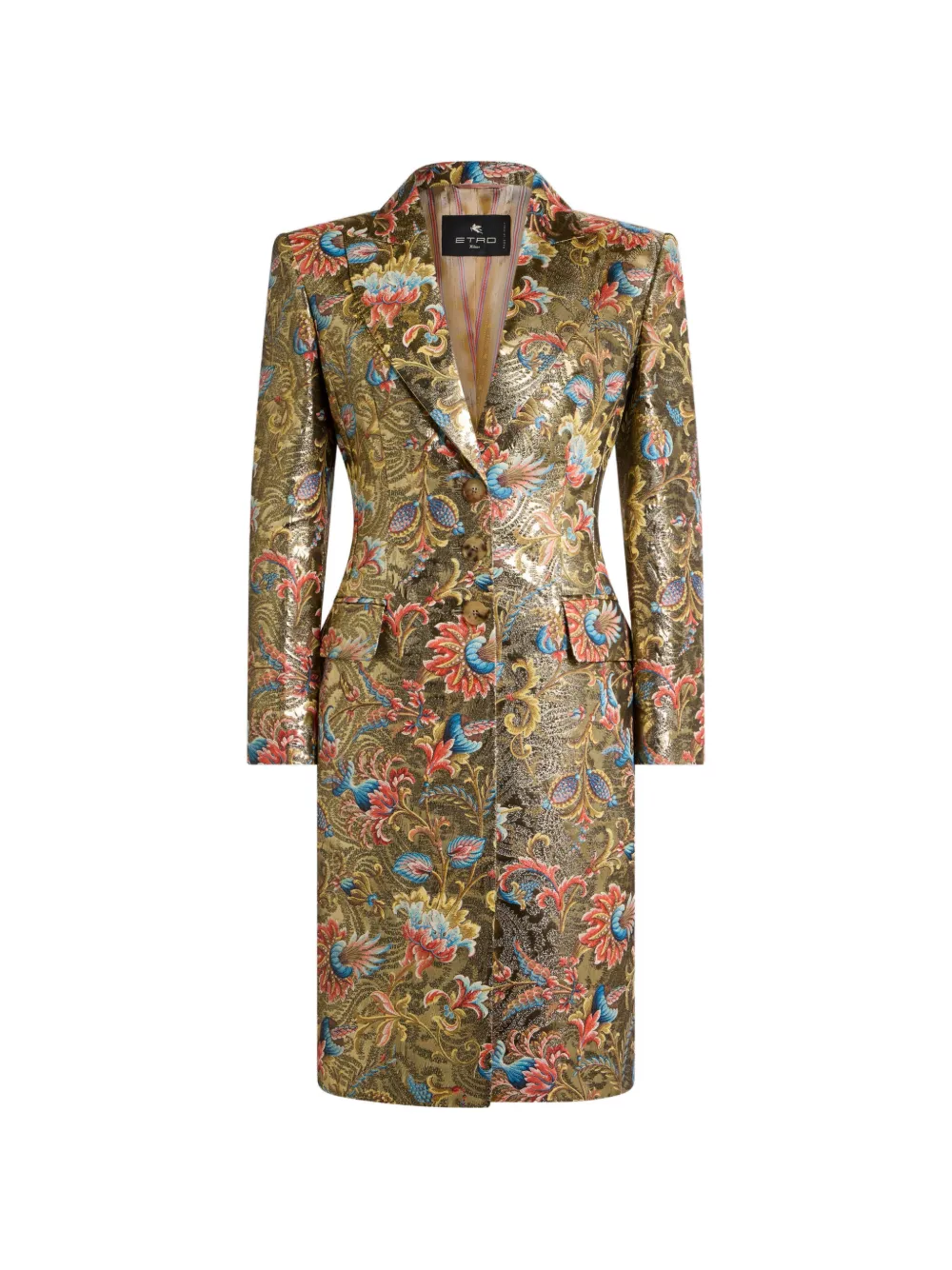 ETRO Cappotto con stampa paisley - Oro