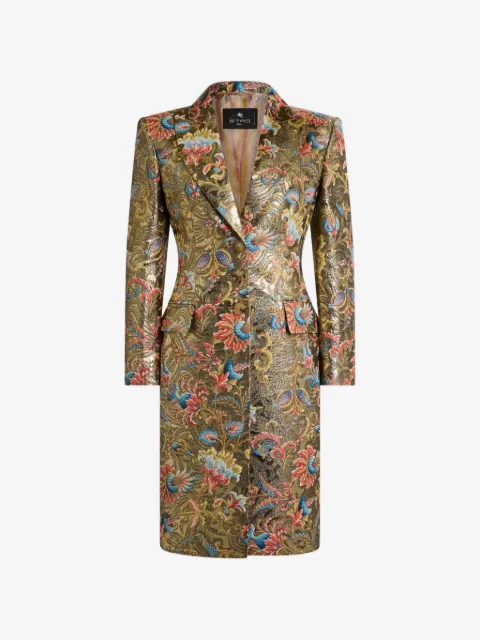 ETRO manteau en jacquard à motif cachemire
