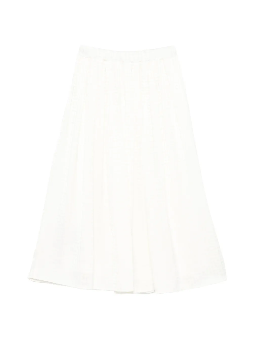  Balmain Kids Geometric Pattern Skirt - Neutrals 