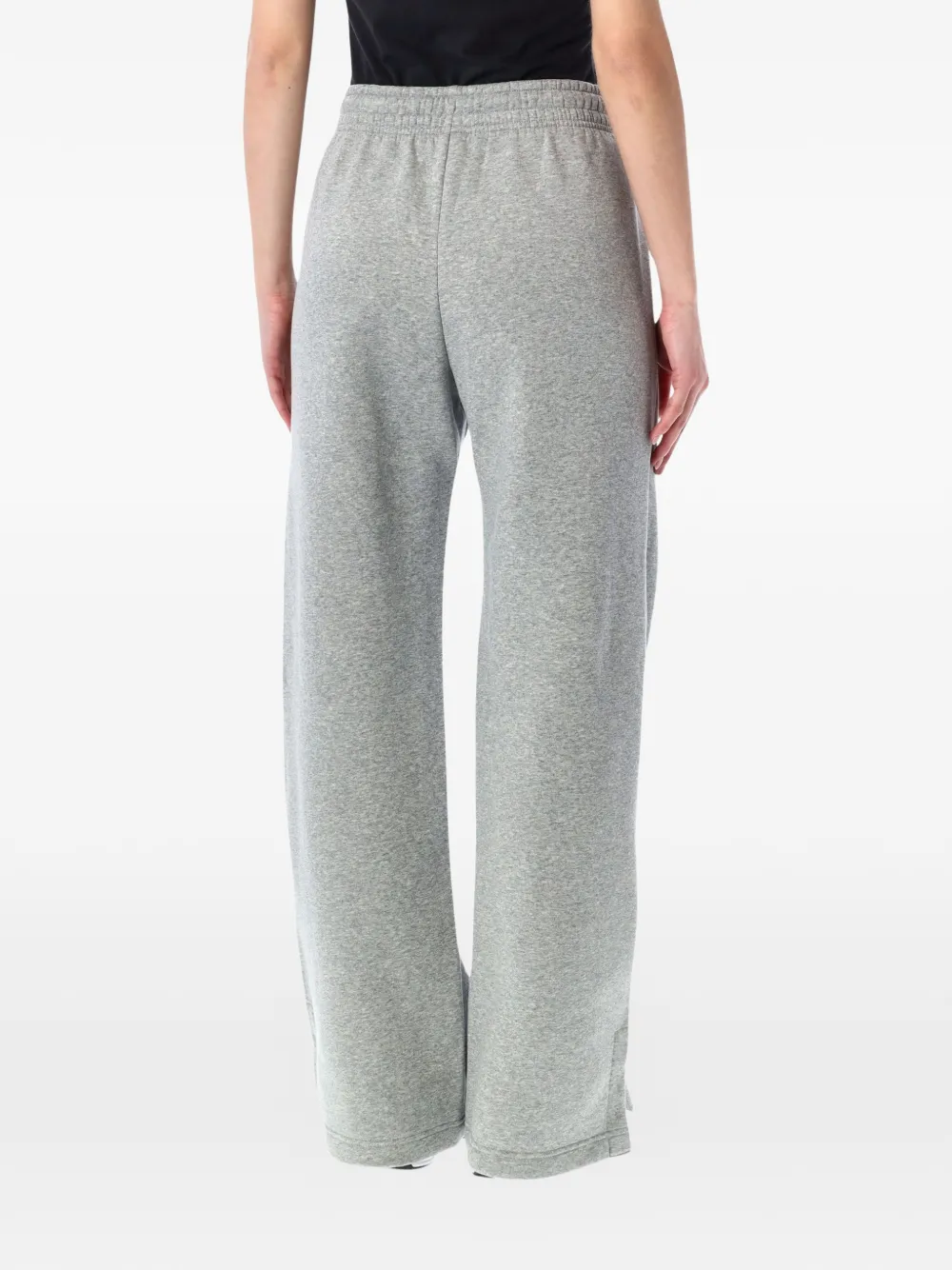 Nike Trainingsbroek met wijde pijpen en logodetail Grijs