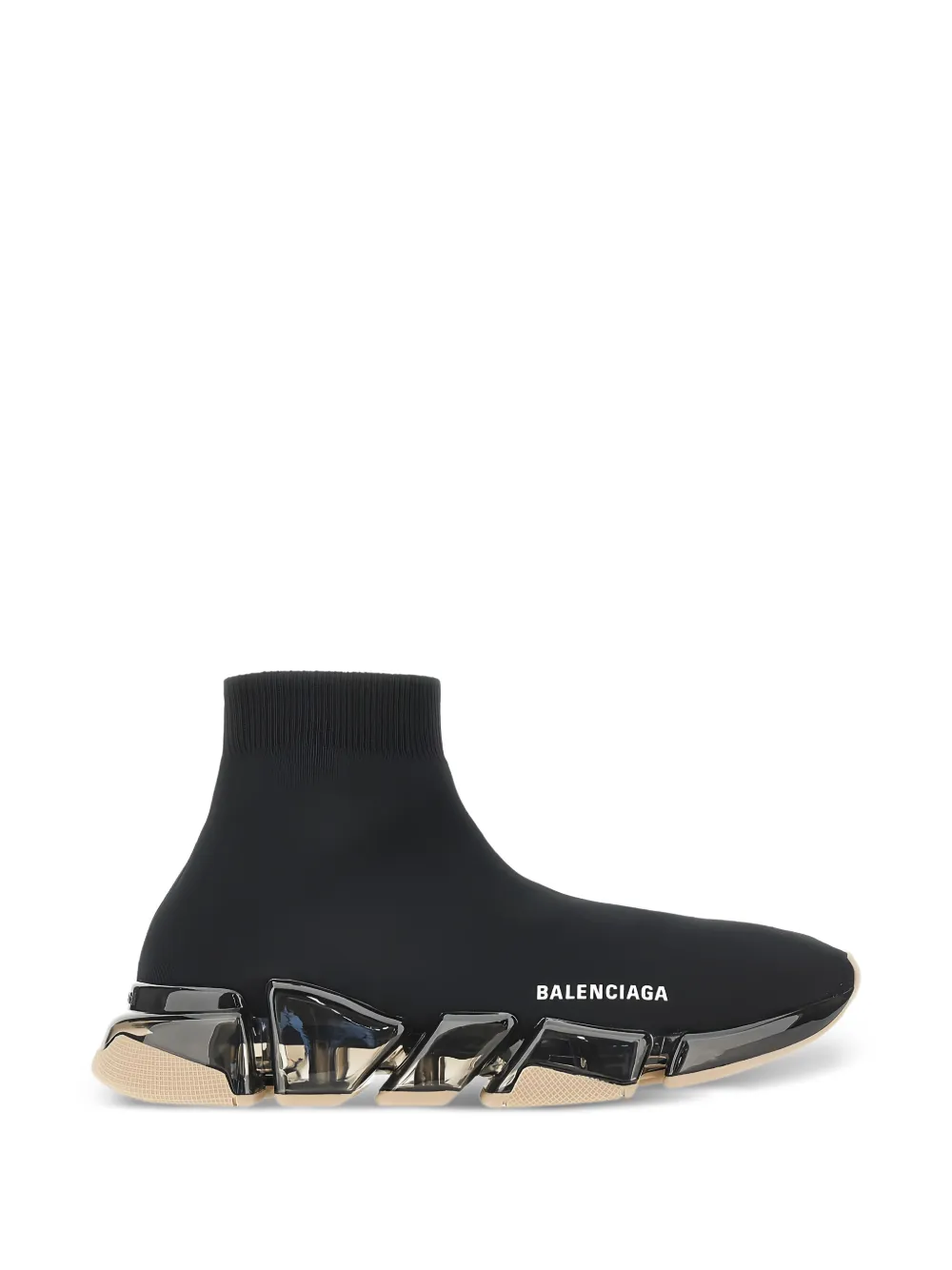 Balenciaga - Speed 2.0 sneakers met logoprint - heren - Polyester/Spandex/Elastane/polyamide/thermoplastisch polyurethaan (tpu)