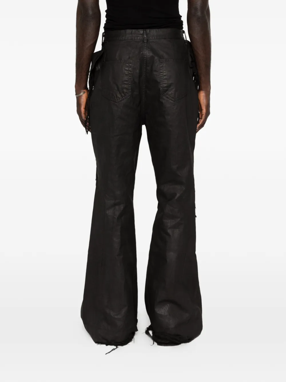 Rick Owens DRKSHDW Denim jeans met franje Zwart