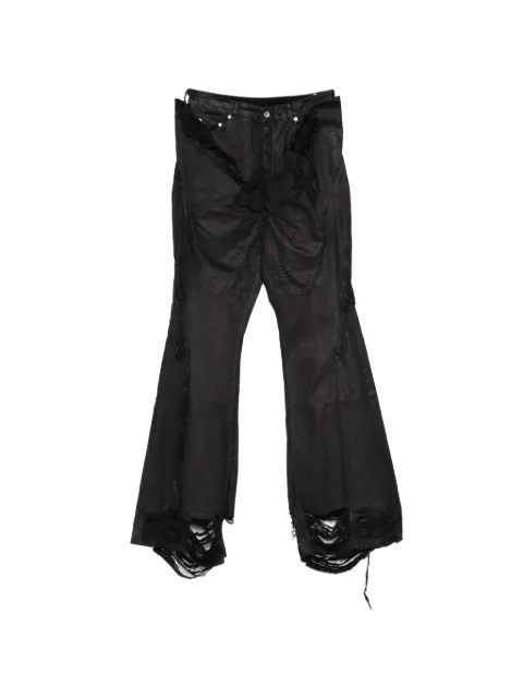 Rick Owens DRKSHDW frayed denim jeans