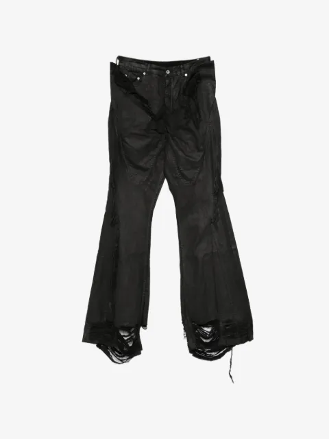 Rick Owens DRKSHDW frayed denim jeans