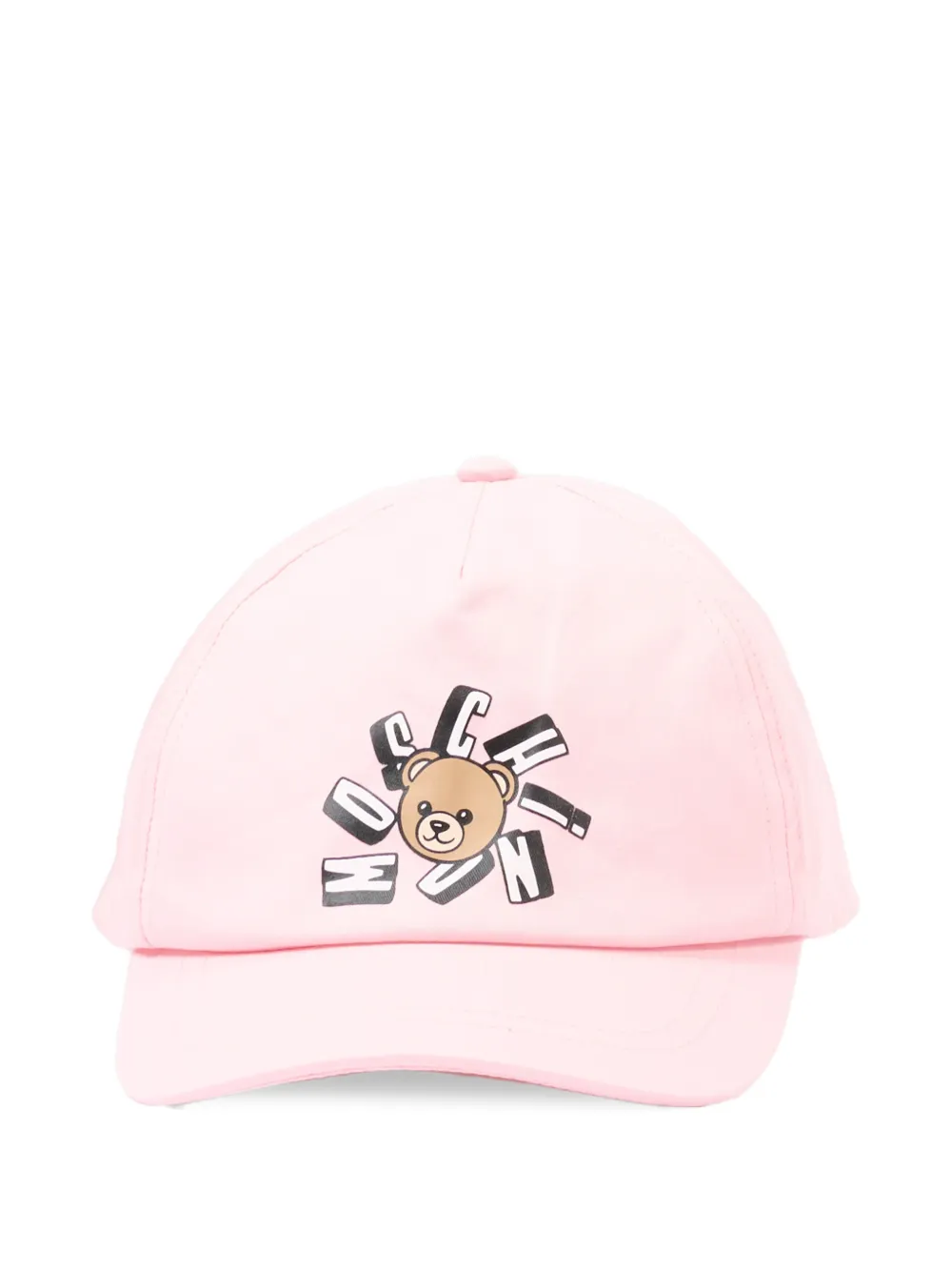 Moschino Kids bear-print baseball cap - Rosa