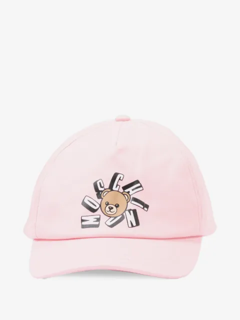 Moschino Kids bear-print baseball cap