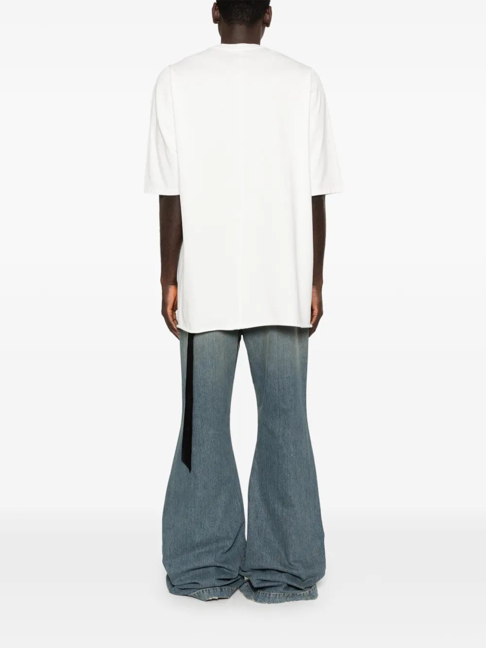 Rick Owens DRKSHDW T-shirt met sterprint en lint Wit
