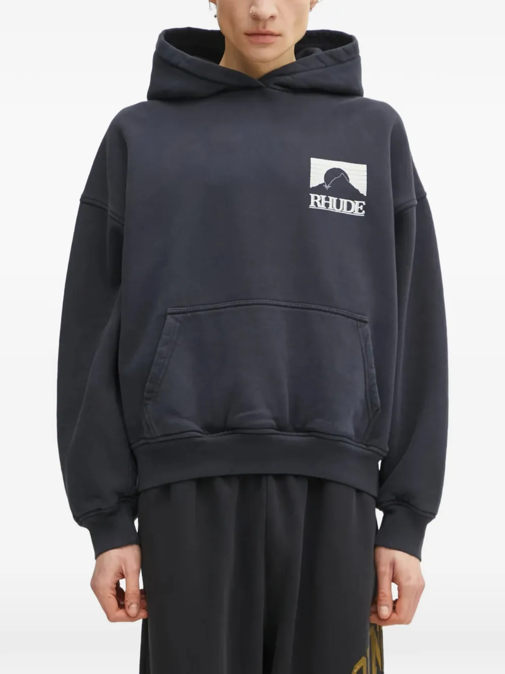 RHUDE graphic-print hoodie - Nero
