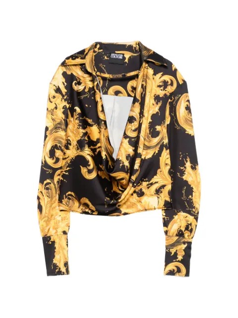Versace Jeans Couture blouse imprimée à col bénitier