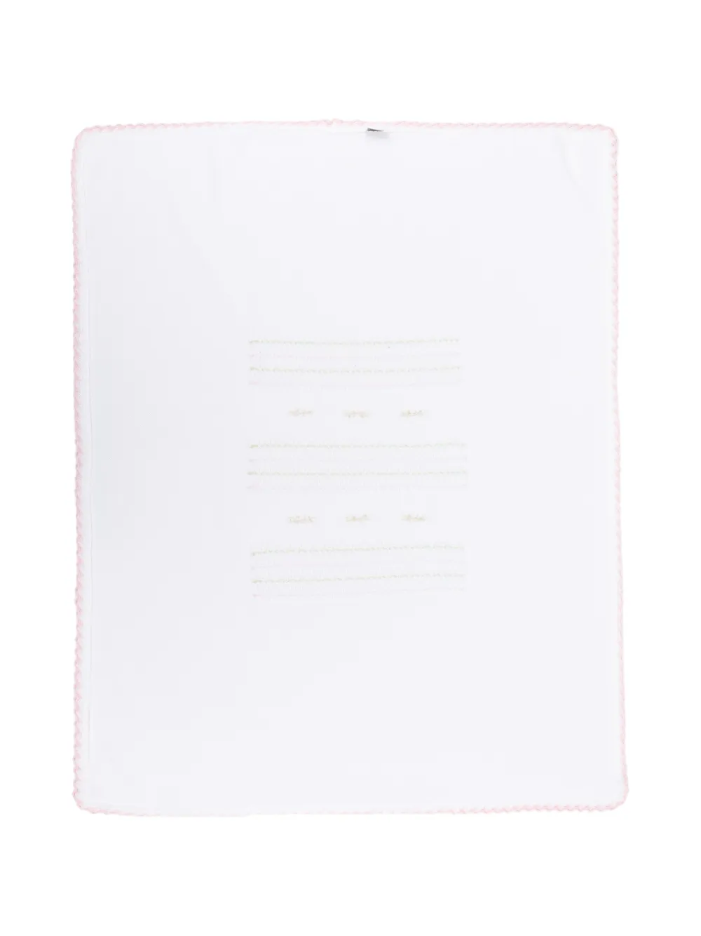  Marlu' Couture Ribbon Embroidered Blanket - White 