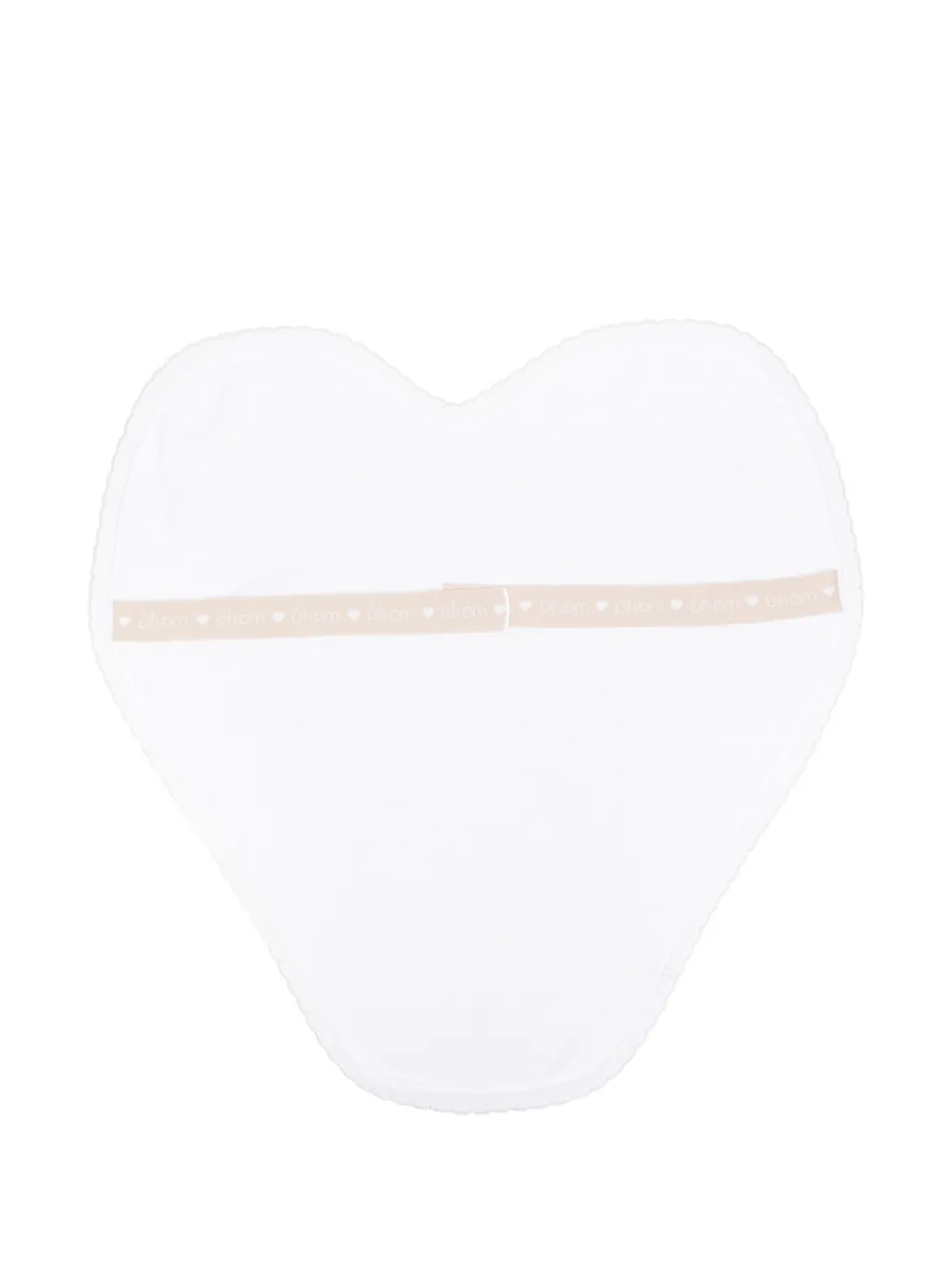 MARLU' couture Coperta a cuore con nastro - Bianco