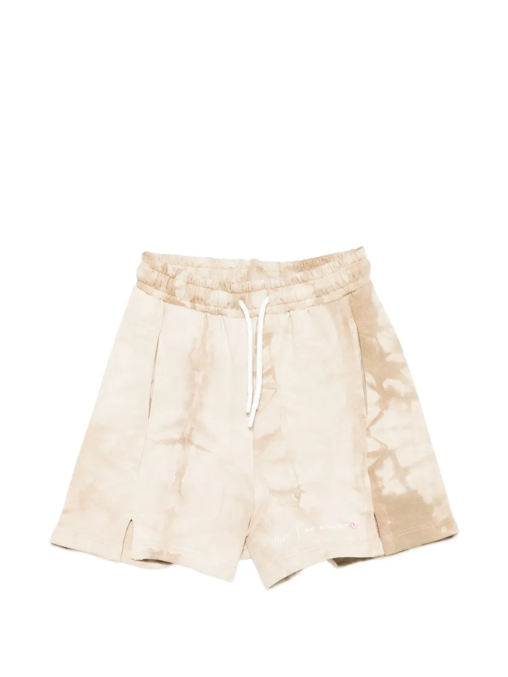 MSGM Kids tie-dye drawstring shorts - Toni neutri