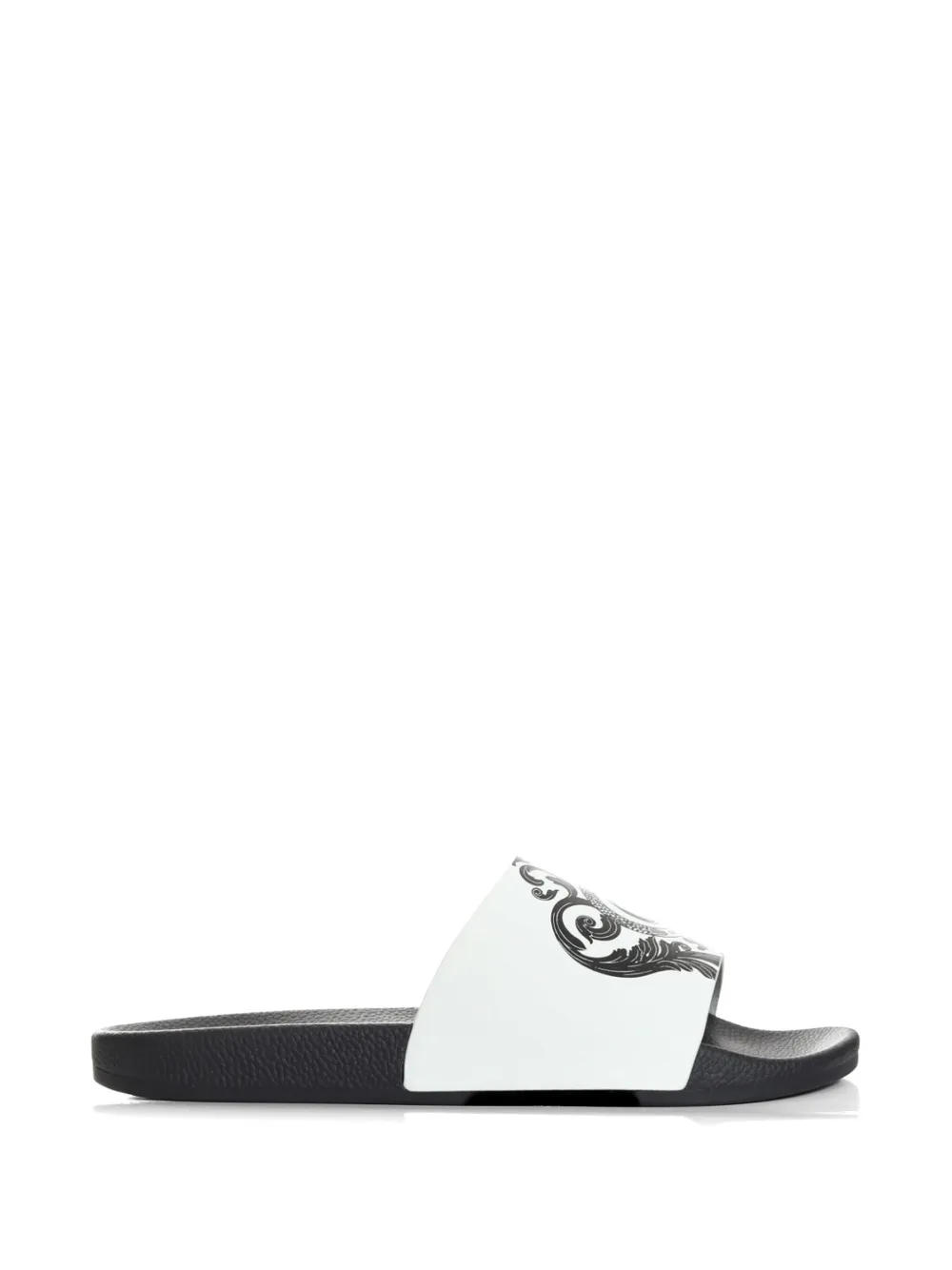 Just Cavalli Sandali slides con stampa - Bianco