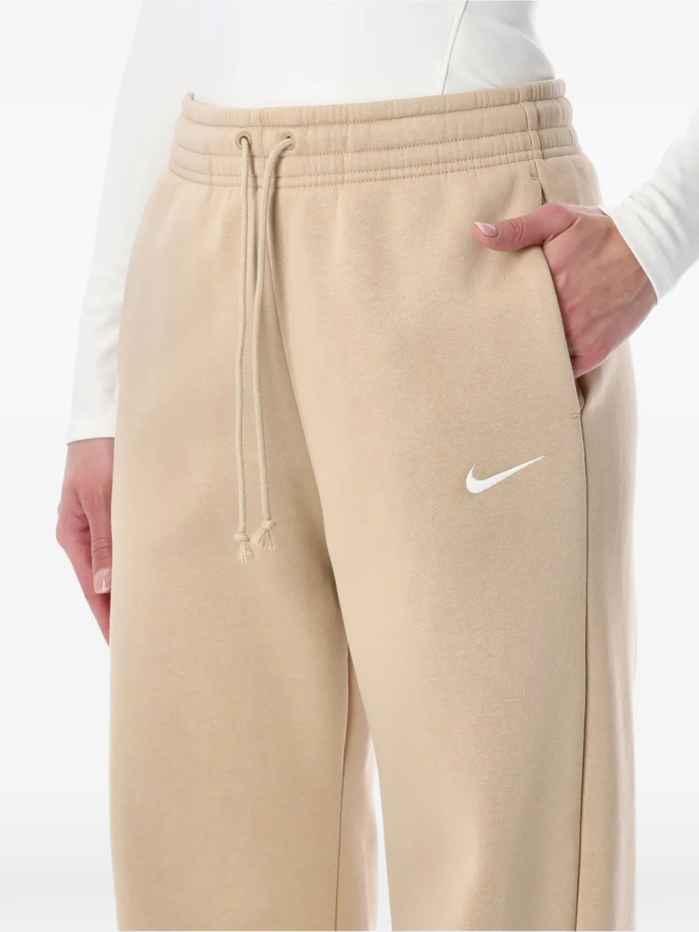  Nike Drawstring-fastening Track Pants - Neutrals 