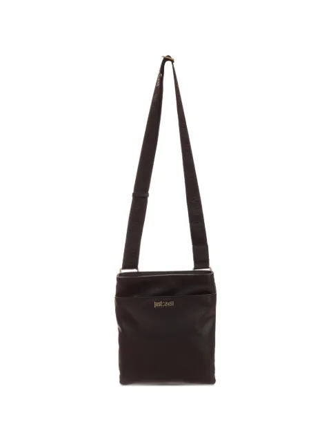 Just Cavalli textured messenger bag