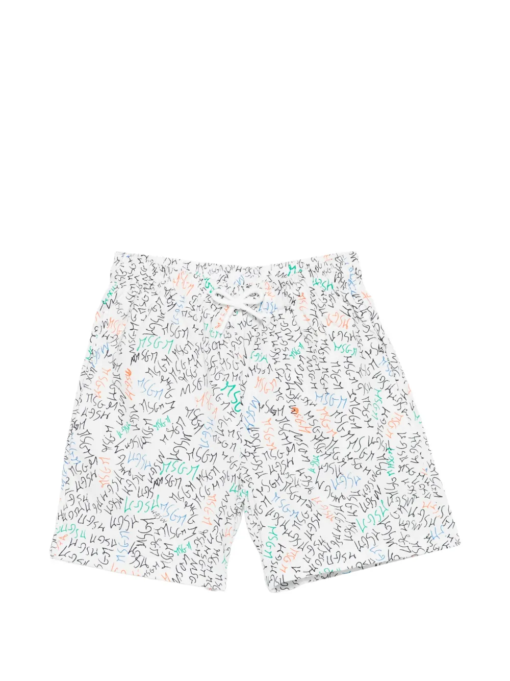 MSGM Kids print shorts - Bianco