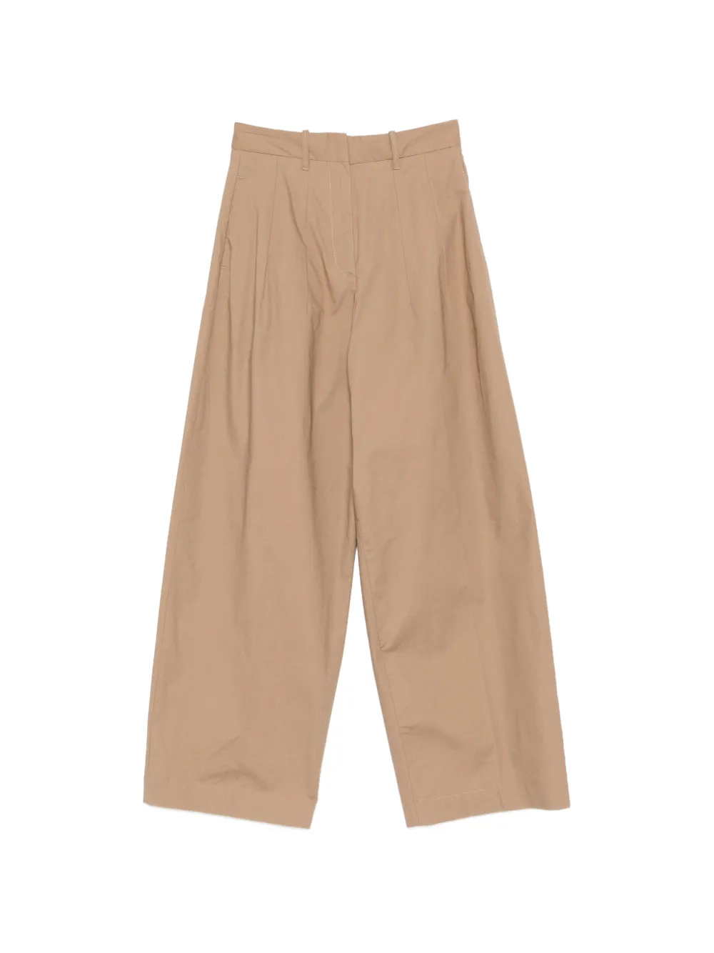 Nine In The Morning pleated palazzo pants - Marrone