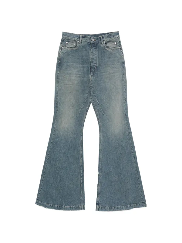 Rick Owens DRKSHDW Bolan ブーツカット ジーンズ | ブルー | FARFETCH JP