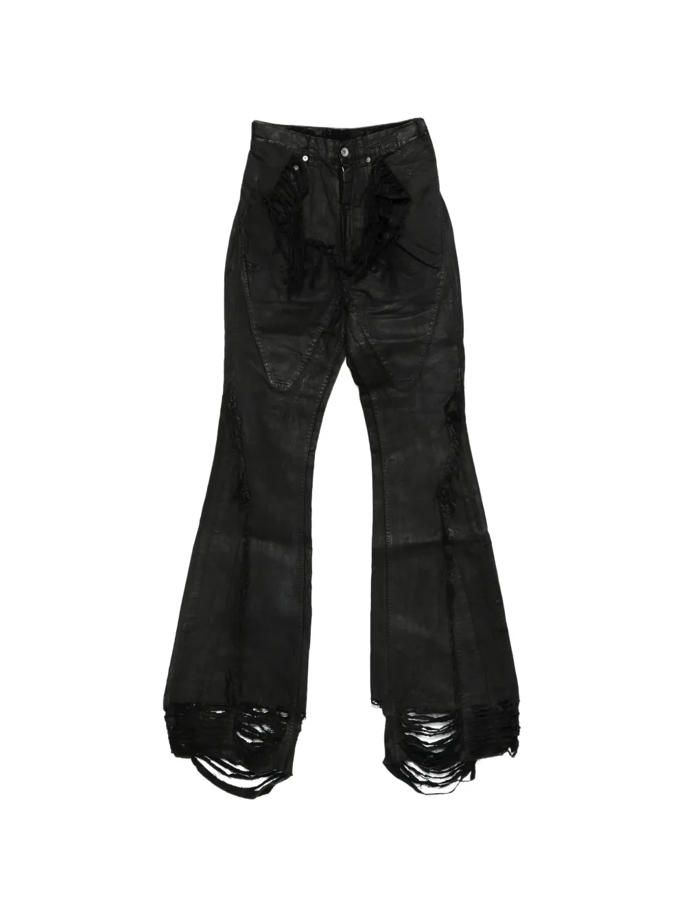 Rick Owens DRKSHDW frayed jeans - Nero