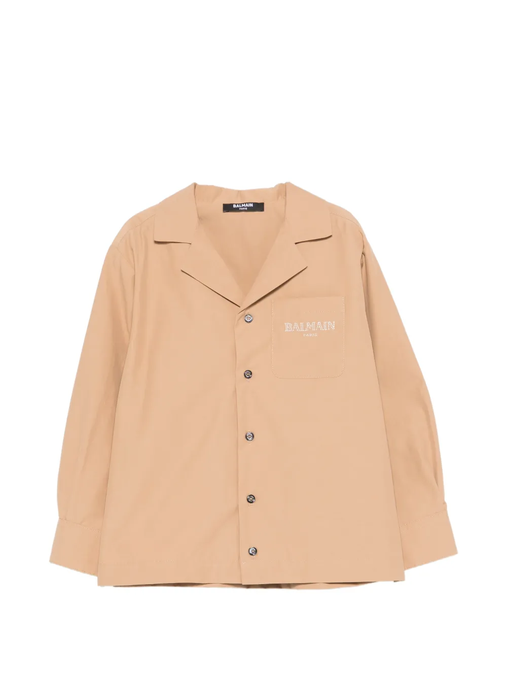Balmain Kids embroidered pocket jacket - Toni neutri