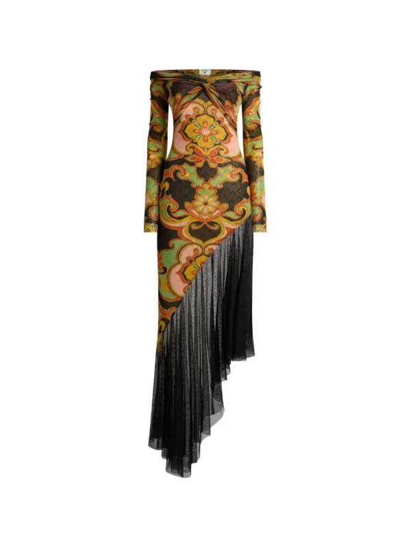 ETRO フローラル ドレス | ブラック | FARFETCH JP