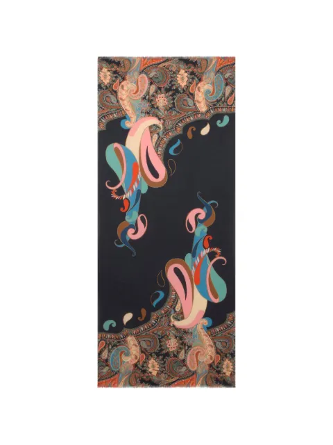 ETRO jacquard-paisley motif scarf