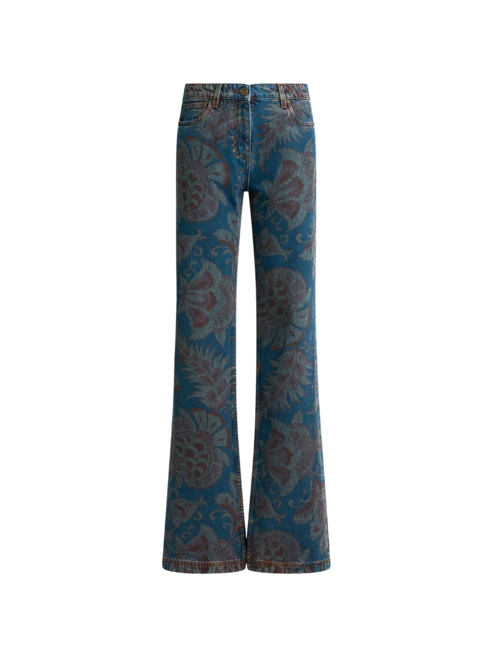 ETRO Jeans a fiori - Blu