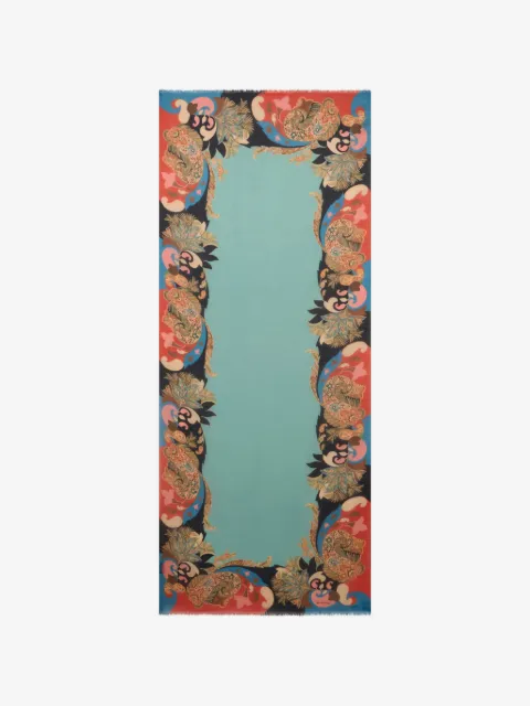 ETRO floral paisley scarf