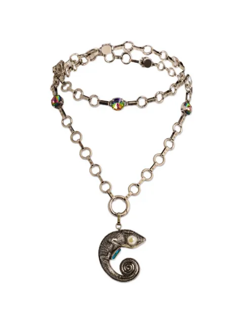 ETRO arnica chameleon crystal necklace